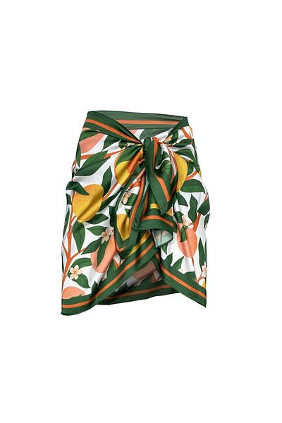 Bolder Coral Fruit Orange/Khaki Pareo (Does Not Show) 50*145 cm