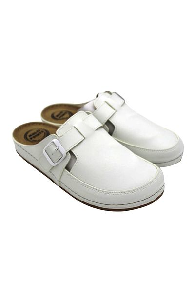 XJIM Unisex Daily White Anatomical Sole Sabo Nurse Hospital Slippers