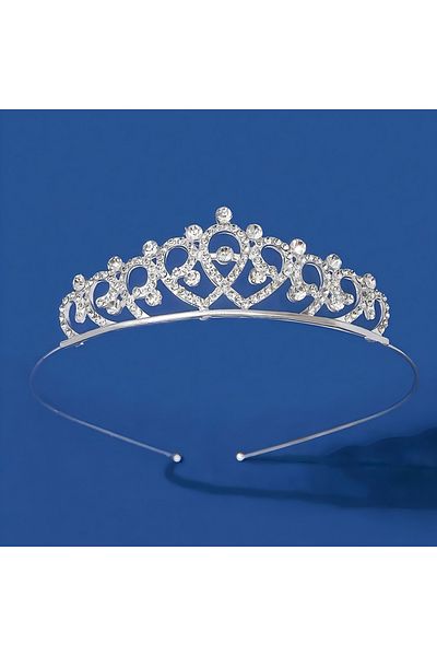 Choice Silvery 1pc Fashion Women Princess Crown Hair Accessory Simple Birthday Party Photography Jewelry De
