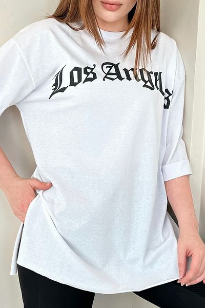 Gizce Los Angeles White T-Shirt