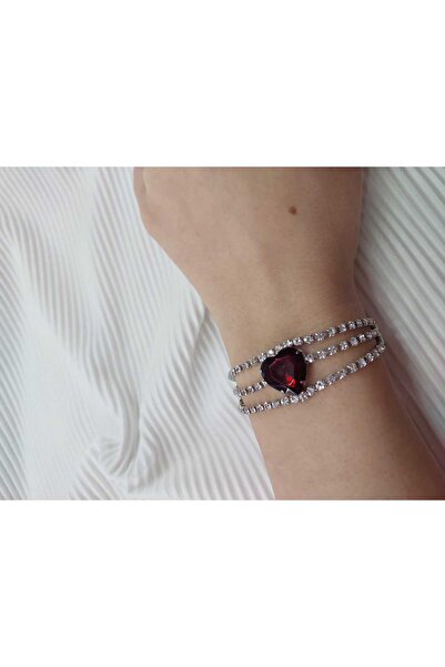 Avcıoğlu Aksesuar اسوارة نسائية مرصعة بحجر واحد موديل مرصع بحجر الزركون والكر...