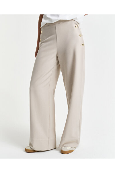 Gant Kadın Bej Straight Fit Pantolon