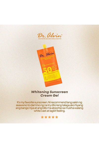 DR Alvin Whitening Sunscreen Gel Cream