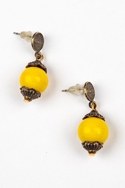 Lila Rosa Authentic Natural Stone Yellow Earrings
