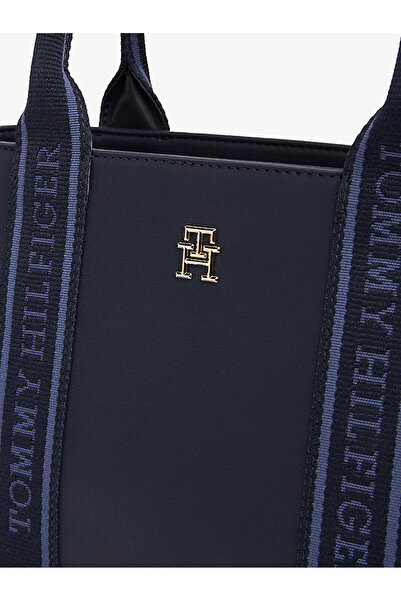Tommy Hilfiger TH LOGOTAPE MINI TOTE Kadın lacivert El Çantası AW0AW17201DW6