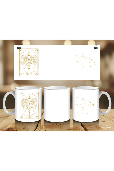 visdora Aries Printed Mug