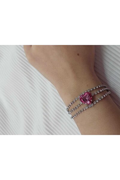 Avcıoğlu Aksesuar اسوارة نسائية مرصعة بحجر واحد موديل مرصع بحجر الزركون والكر...