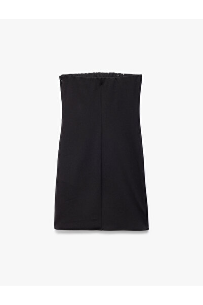 Koton Mini Taşlı Straplez Kolsuz Slim Fit Abiye Elbise