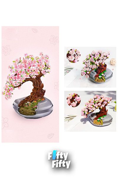 Vagonlife 426 Pieces of Flower Bouquet Décoratif and Collection Manufacturing Kit Fflz-1661