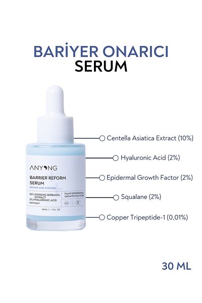 Anyong Barrier Repair Serum - Wrinkle and Anti-aging (Hyaluronic Acid, Peptide, Ceramide, Ginseng)