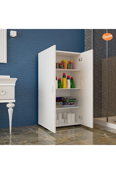 Modilayn Çok Amaçlı Dolap Banyo Dolabı Bahçe Dolabı Mutfak Dolabı Ofis Dolabı Kiler Kapaklı Raflı