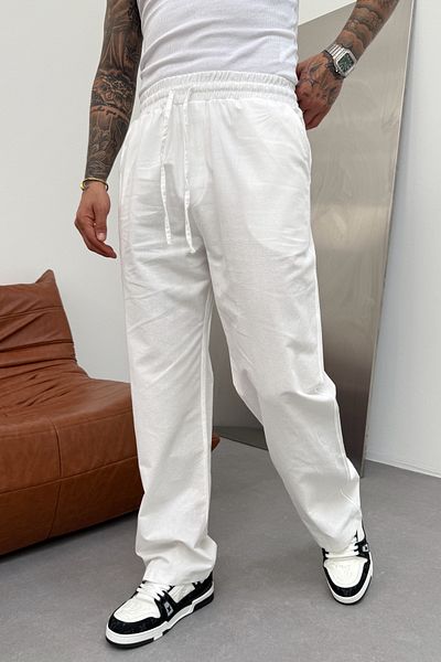 MADZEYMODA Ανδρικό φαρδύ φαρδύ ελαστικό παντελόνι Jogger KE-7011
