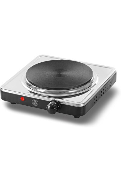 ALSAIF 1500W Electric Single-Burner Stainless Steel Hot Plate (Black)