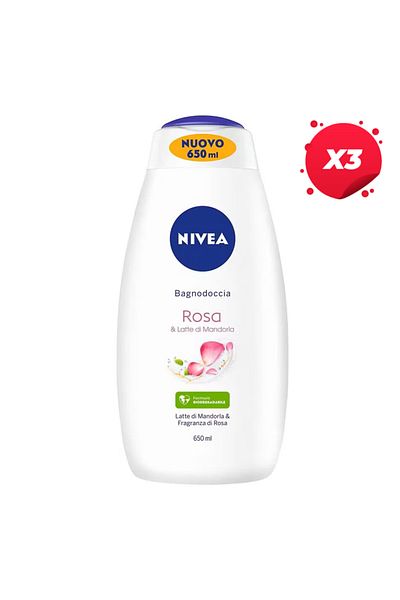 NIVEA X3 - NIVEA FOAMING BATH 650ML PINK