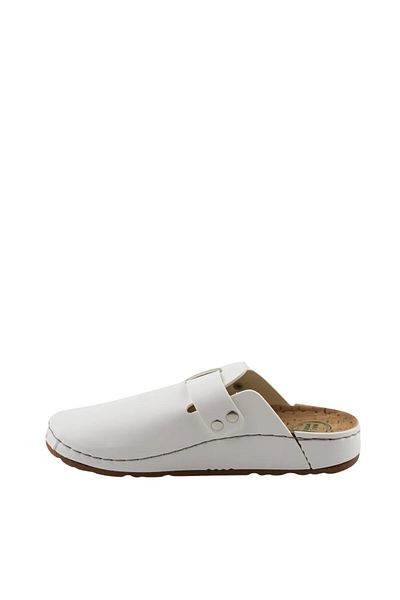 XJIM Papuci Sabo confortabili, unisex, cu cataramă albă, cu talpă anatomică în 7 puncte