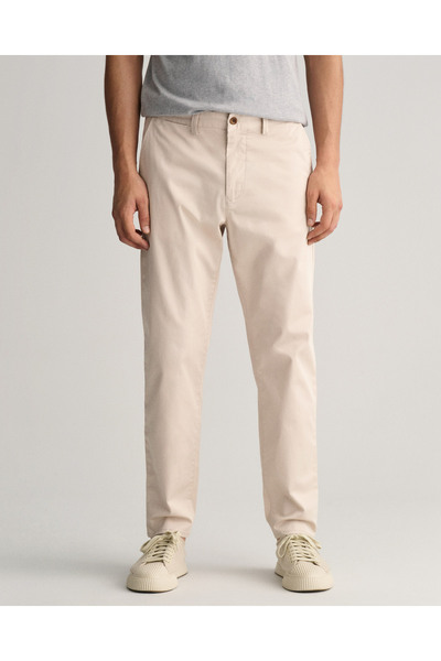 Gant Erkek Krem Regular Fit Chino Pantolon