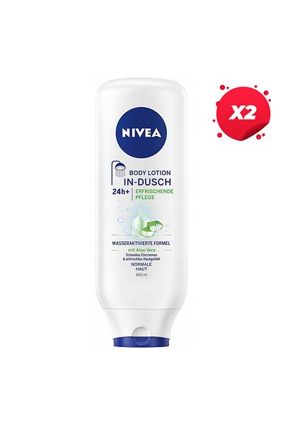 NIVEA X2 - NIVEA BODY LOTION 400ML ALOE VERA