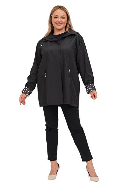 Sadık Collection Kadın Büyük Beden Mevsimlik Trençkot