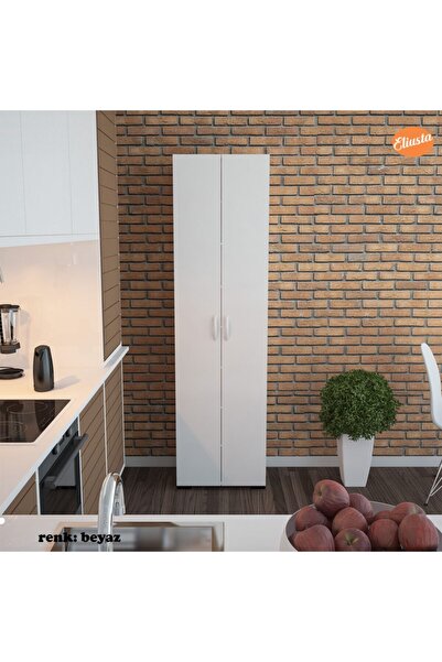 Modilayn Çok Amaçlı Dolap Mutfak Dolabı Banyo Dolabı Çocuk Odası Dolabı 8 Raflı Dolap Kapaklı