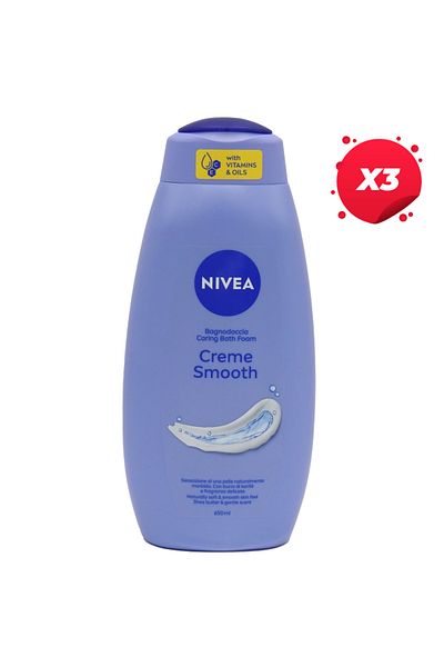 NIVEA X3 - NIVEA FOAMING BATH CREAM SMOOTH 650ML