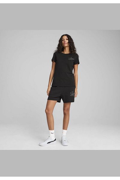 Puma Dámské kraťasy ESS SCRIPT 5" s vysokým pasem