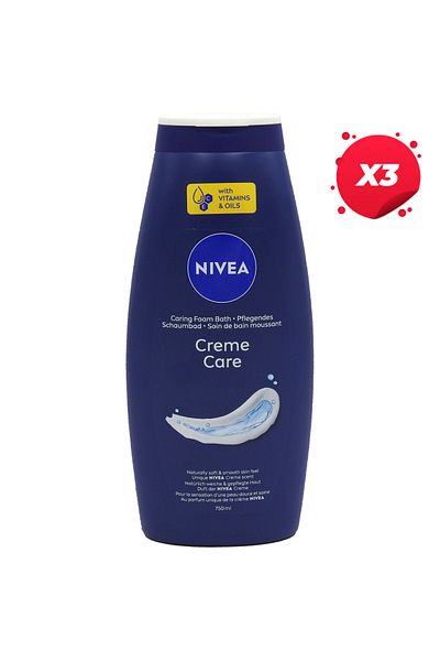 NIVEA X3 - NIVEA FOAMING/SHOW GEL 750ML CARE CREAM