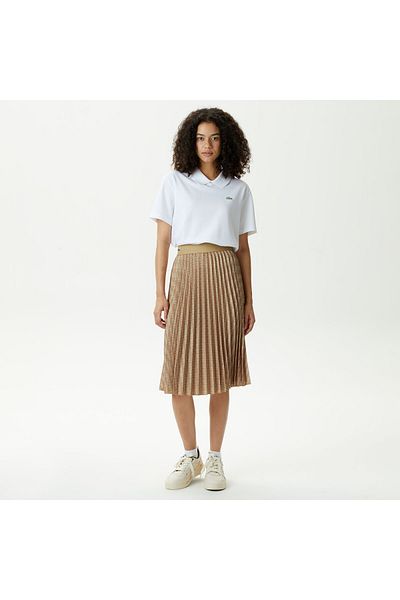 Lacoste Women?S Fashion Show Edition Belted Pleated Skirt