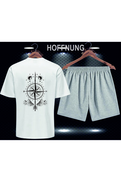 HOFFNUNG Full Shorts Compass Compass Unisex Bottom Top Set