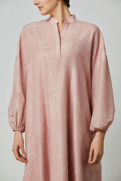 femi9 Beaded Balloon-Sleeve Kaftan