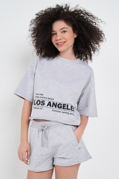 Timeout Hanorac dama cu maneca scurta cu mesaj text