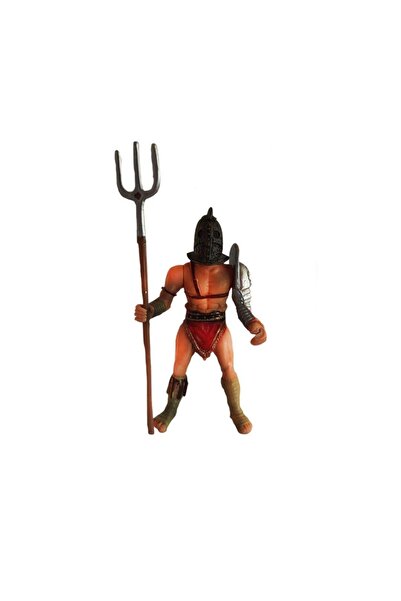 Beta Romalı Gladyatör Retiarius - Çatal Mızraklı Savaşçı Figür Oyuncak