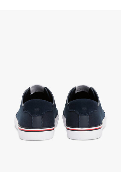 Tommy Hilfiger Tommy Hilfiger Pamuklu Logolu Sneaker Ayakkabı Erkek AYAKKABI FM0FM05398 DW5