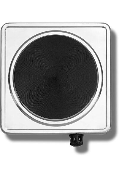 ALSAIF 1500W Electric Single-Burner Stainless Steel Hot Plate (Black)