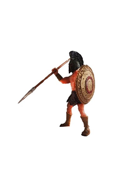 Beta Romalı Gladyatör Secutor - Mızrak ve Kalkanlı Antik Savaşçı Figür Oyuncak
