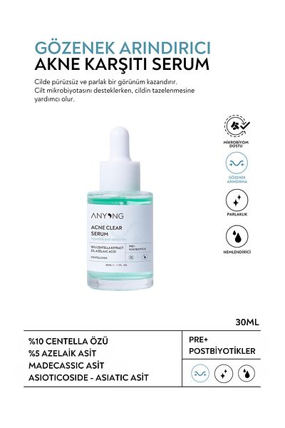 Anyong 30 ml Anti-acne - Soothing Azelaic Acid (5%), Centella Extract and Prebiotic)