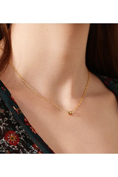 Altınkesesi 14 Ayar Altın Günlük Sade Top Kolye