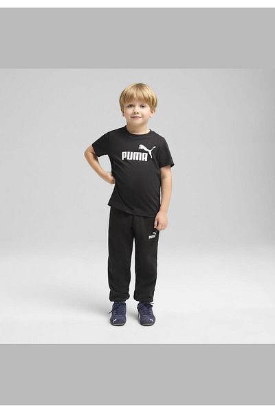 Puma Dětské fleecové tepláky s logem ESS č. 1