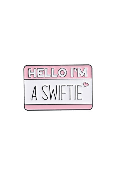 Choice QHXZ260 دبوس مينا "مرحبًا، أنا سويفتي" مع اقتباسات مضحكة لحقيبة الظهر ...