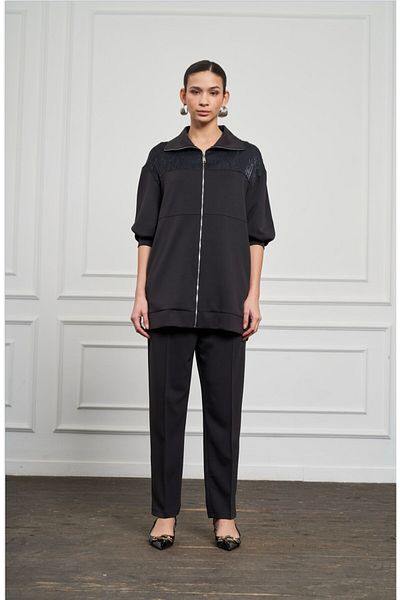 Nuss Modal Suit with Shoulder Piece Fabric Pants