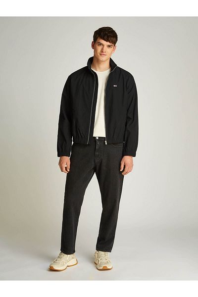 Tommy Hilfiger Pánský kabát – černý – velké a nadměrné oblečení – 3XL