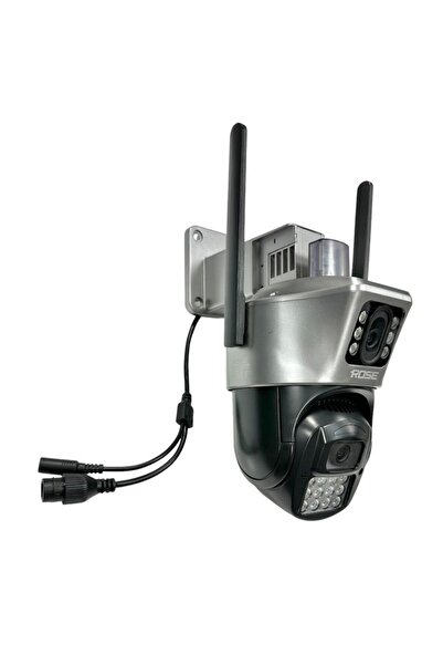 Rose AV-30180 Çift Kameralı 8x Zoom 1080P PTZ Dış Ortam Wifi Kamera