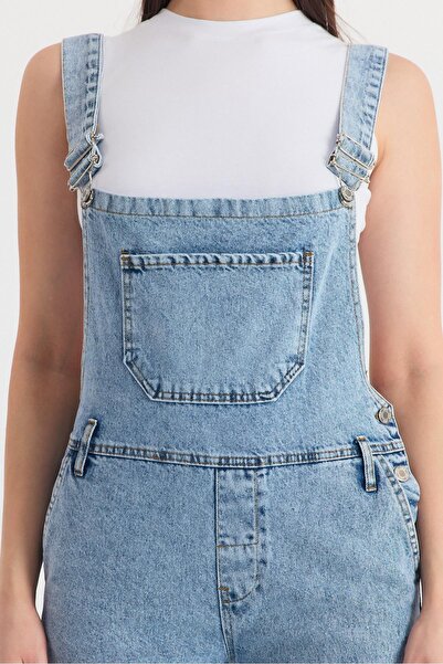 Rays Buzkar Bag Pocket Long Denim Salopet 6015