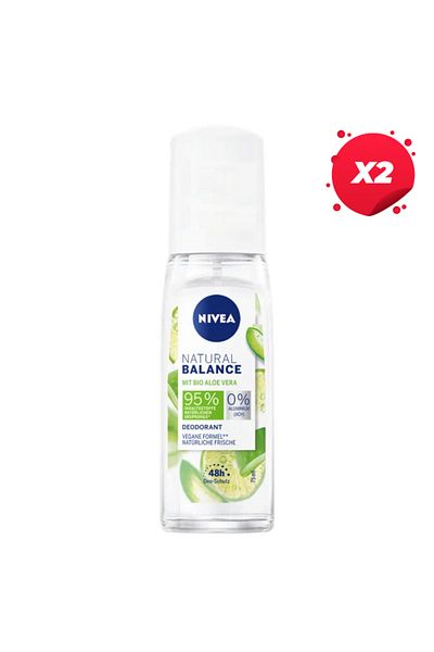 NIVEA X2 - NIVEA NATURAL SPRAY 75ML ALOE VERA