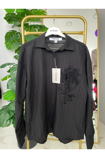 Anka Taş işlemeli gömlek