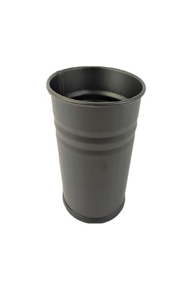 SALMANLI Black Bucket Tabletop Trash Can