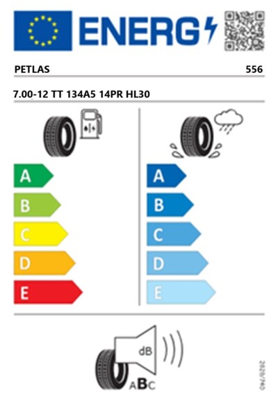 Petlas 7.00-12 TT 134A5 14PR HL30 Forklift Lastiği (Üretim Tarihi:2025)