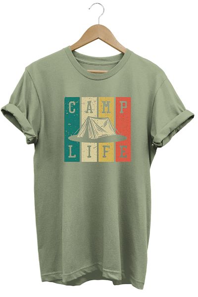 remonz Camp Life Camp Life εμπριμέ μπλουζάκι 100% βαμβάκι