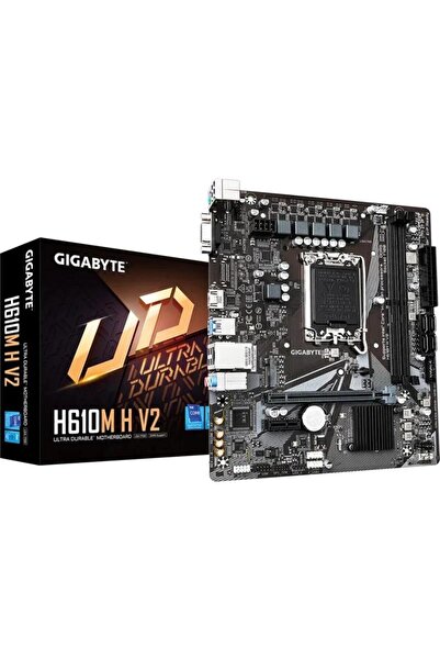 Gigabyte Placa de baza GIGABYTE H610M H V2, LGA 1700, Intel H610, mATX
