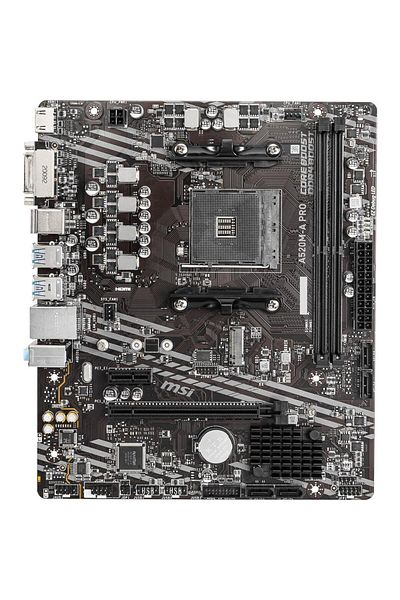 MSI Placa de baza MSI A520M-A PRO, AMD A520, AM4, mATX