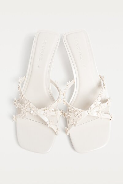 Stradivarius Strappy floral sandals